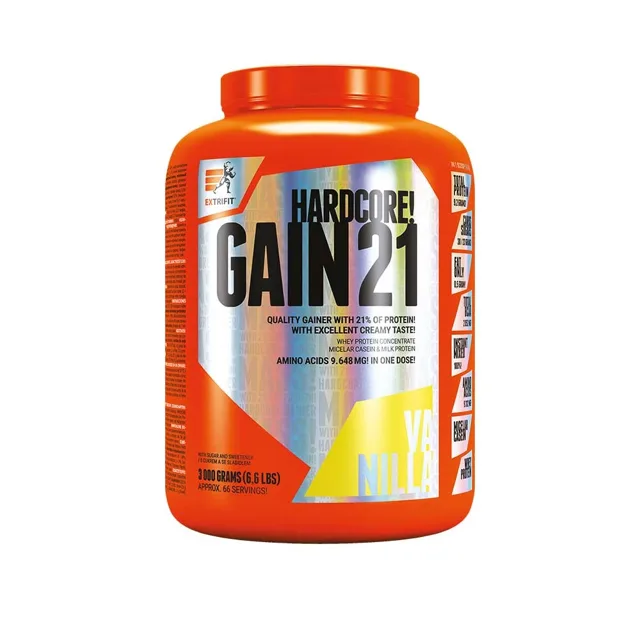 Extrifit Hardcore Gain 21 3kg - vanilka