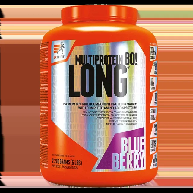 Extrifit Long 80 Multiprotein 2,27kg - čokoláda
