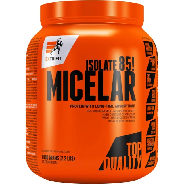 Extrifit Micelar Casein kaseinový protein s trávícími enzymy příchuť Vanilla 1000 g