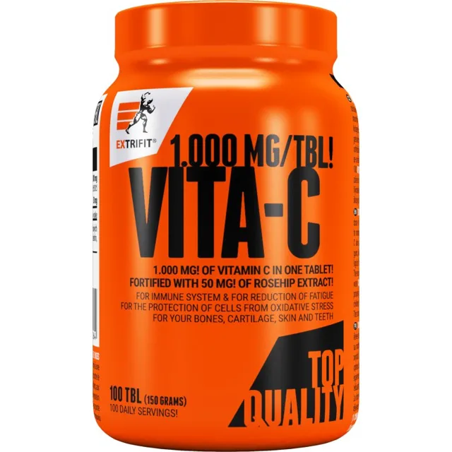 Extrifit Vita-C Time Release tablety pro podporu imunitního systému, krásnou pleť a nehty 100 tbl