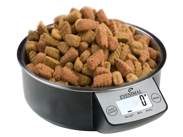Eyenimal s váhou 1,8 l | Miska s váhou - černá | P1565