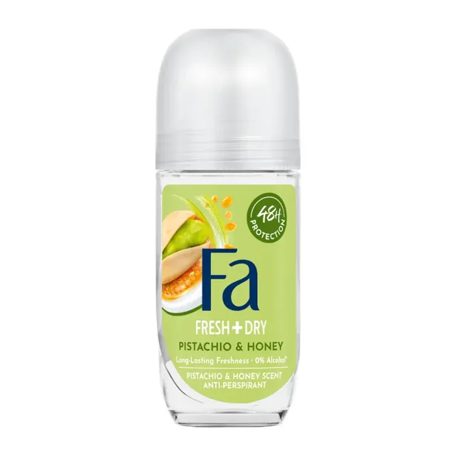 Fa Antiperspirant roll-on Fresh+Dry Pistácie a med 50 ml