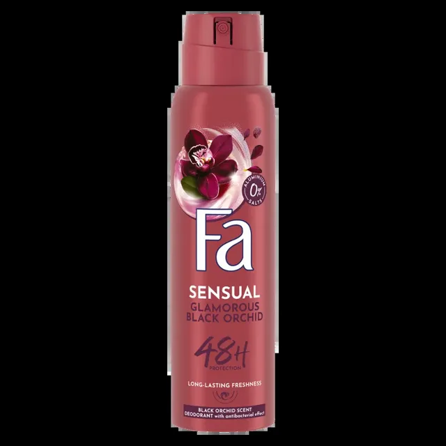 Fa Deodorant sprej pro muže Sensual Glamorous Black Orchid 150 ml