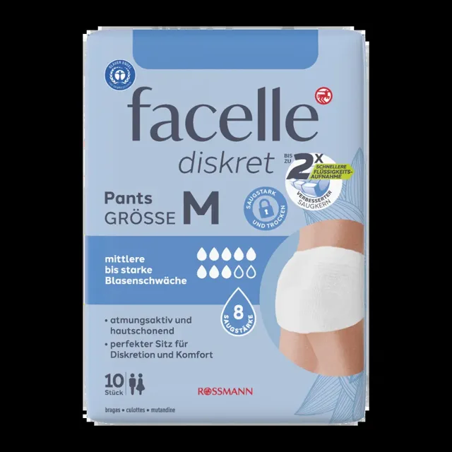 facelle Inkontinenční kalhotky M 10 ks