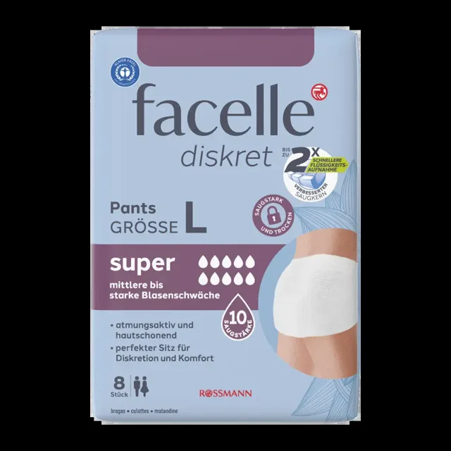 facelle Inkontinenční kalhotky Super 8 ks