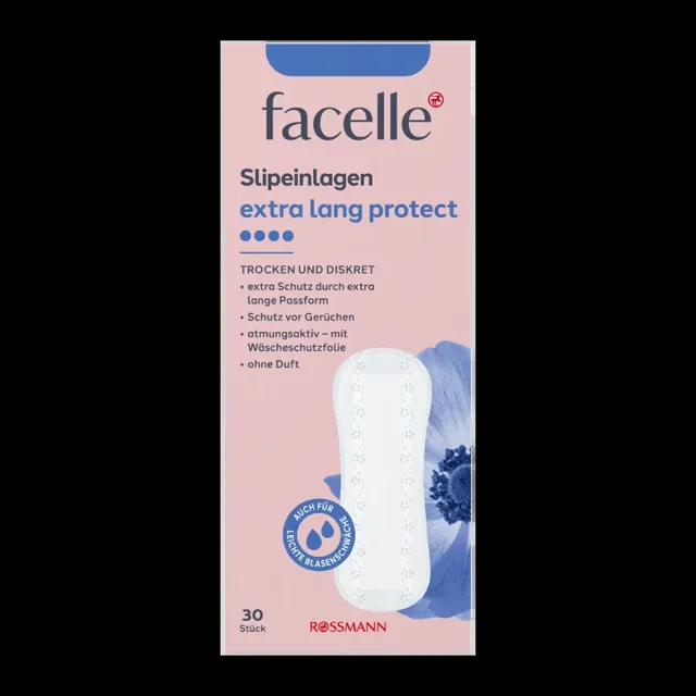 facelle Slipové vložky Extra long Protect 30 ks