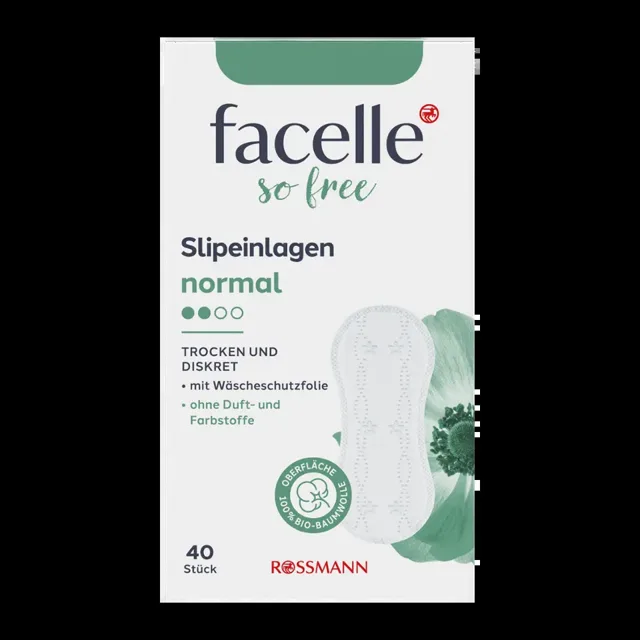 facelle Slipové vložky Natural Normal intimky, slipové vložky, slabá menstruace 40 ks