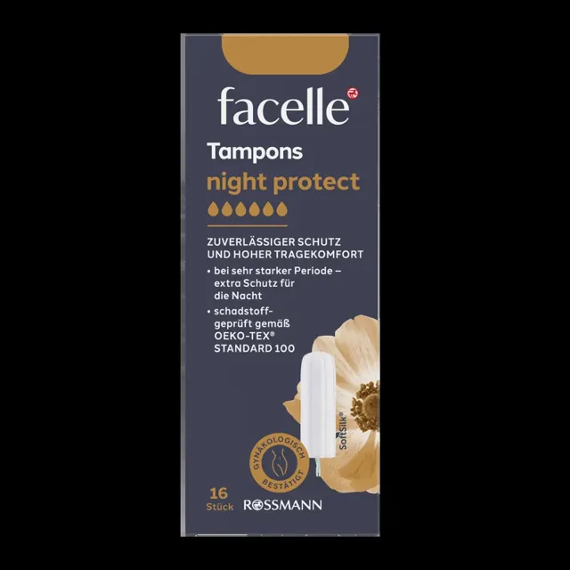 facelle Tampony Night protect 16 ks