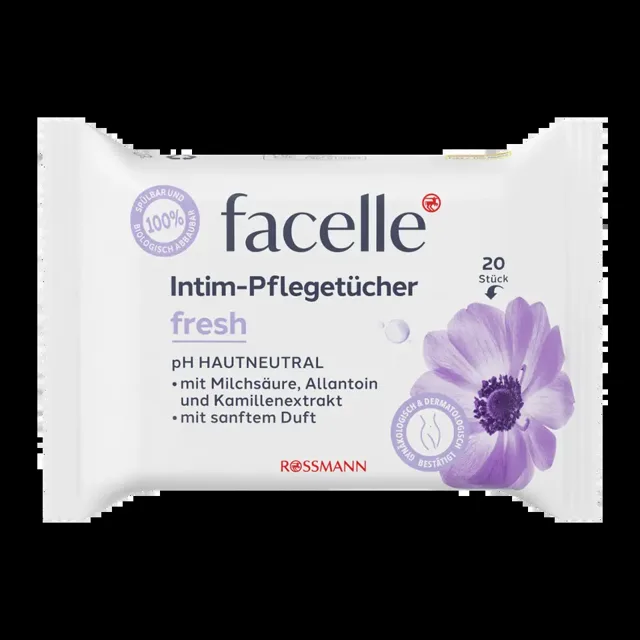 facelle Vlhčené ubrousky pro intimní hygienu Fresh 20 ks