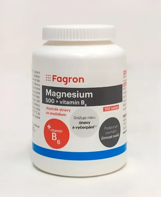 Fagron Magnesium 500 + vit.B6 100 tablet