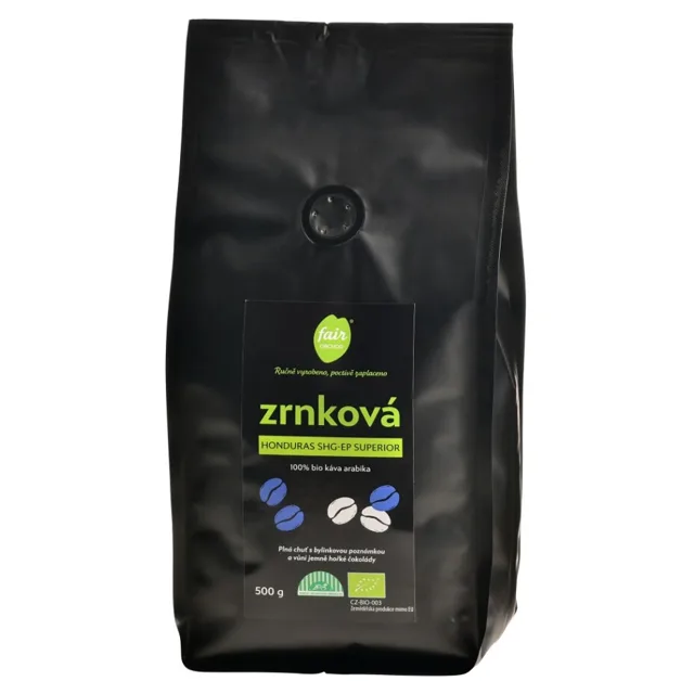 FAIROBCHOD Zrnková káva Honduras SHG Superior BIO 500 g