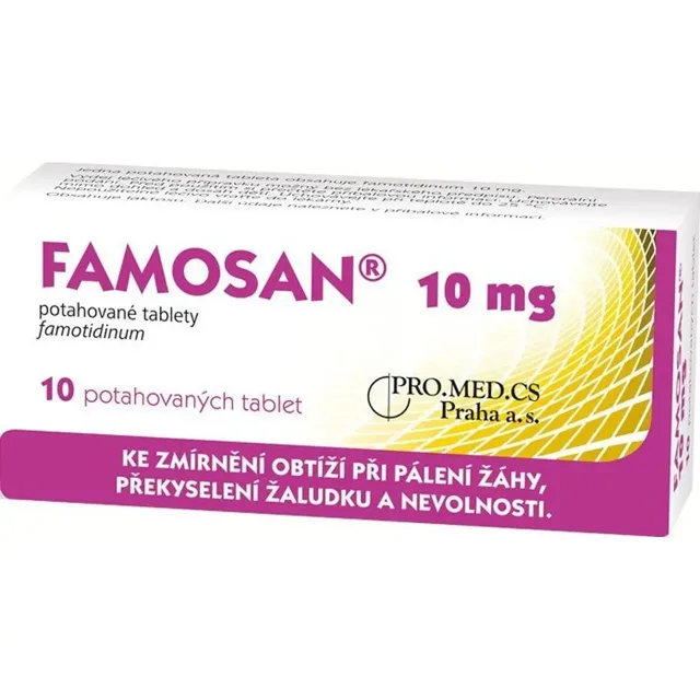 Famosan 10 mg por.tbl.flm. 10 x 10 mg