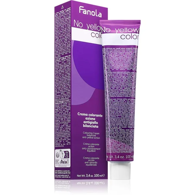 Fanola No Yellow Color barva na vlasy neutralizující žluté tóny odstín Platinum Ice Blonde 10.ICE 100 ml