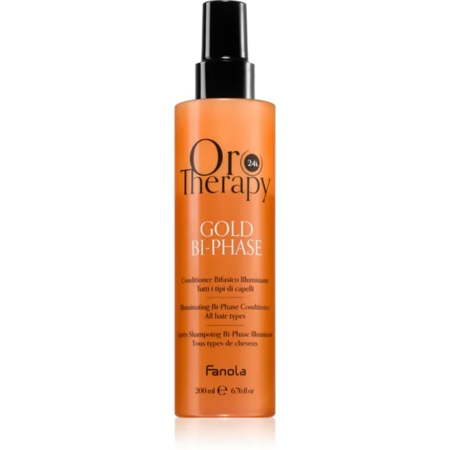 Fanola Oro Therapy Gold Bi-Phase 2fázový bezoplachový kondicionér 200 ml