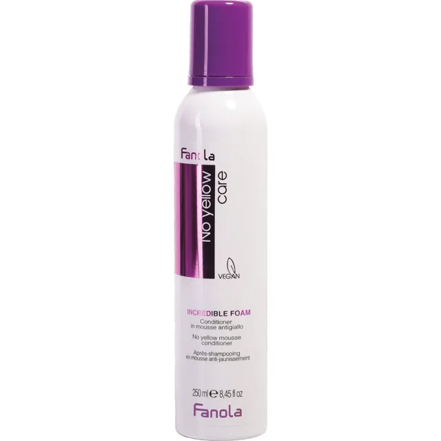 Fanola Pěnový kondicionér neutralizující žluté tóny No Yellow Foam Conditioner 250 ml