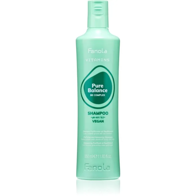 Fanola Vitamins Pure Balance Shampoo čisticí šampon proti mastným lupům 350 ml