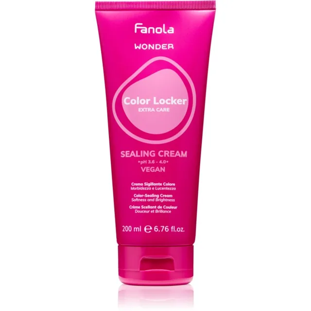 Fanola Wonder Color Locker Sealing Cream vyhlazující krém pro barvené vlasy 200 ml