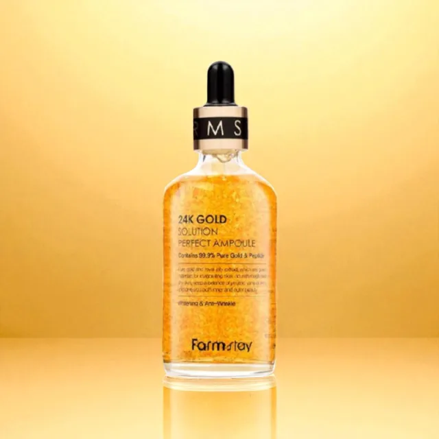 Farm Stay - 24K Gold Solution Perfect Ampoule - Omlazující ampule se zlatem - 100 ml