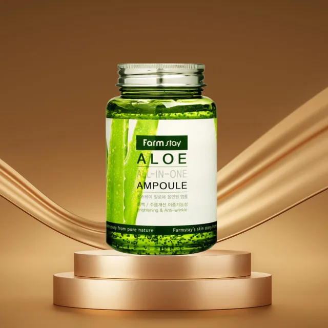 Farm Stay - Aloe All-In One Ampoule - Ampule (sérum) s Aloe vera - 250 ml