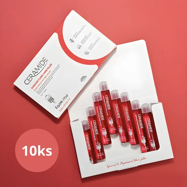 Farm Stay - Ceramide Damage Clinic Hair Filler - Opravné ampule na vlasy s ceramidy - 10ks