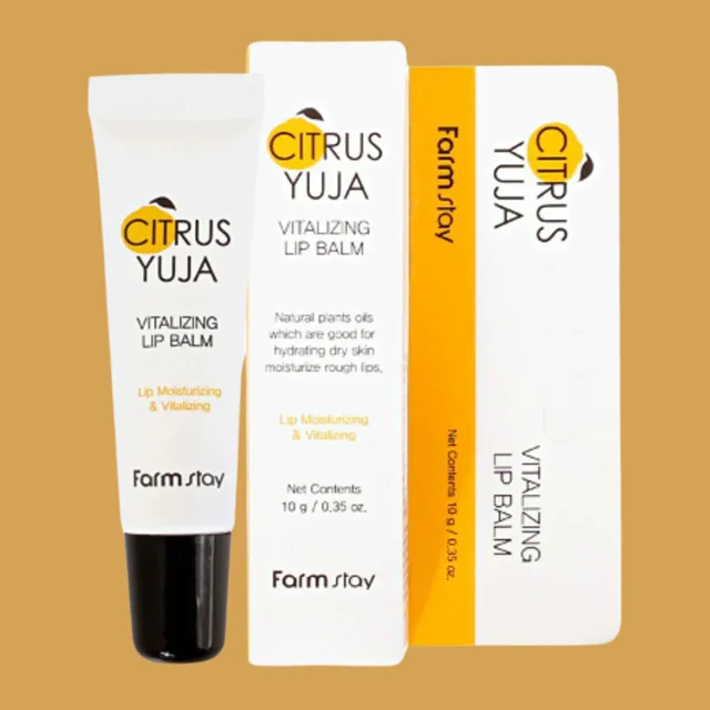 Farm Stay - Citrus Yuja Vitalizing Lip Balm - Vyživující balzám na rty - 10 g