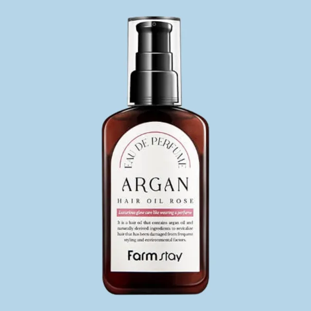 Farm Stay - Eau De Parfume Argan Hair Oil Rose - Parfemovaný arganový olej na vlasy s vůní růží - 100 ml