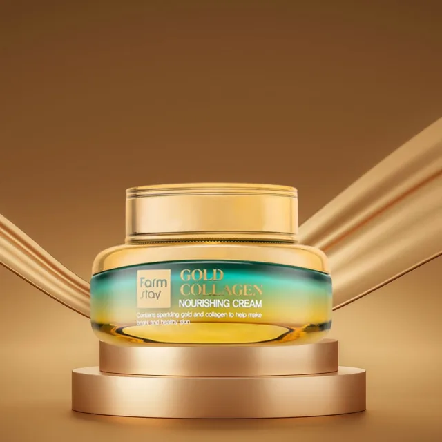 Farm Stay - Gold Collagen Nourishing Cream - Vyživující krém s kolagenem 55ml