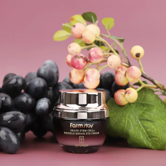 Farm Stay - Grape Stem Cell Wrinkle Reparing Eye Cream - Omlazující oční krém s hroznovými kmenovými buňkami - 50 ml