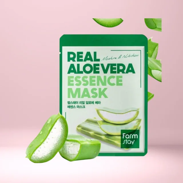 Farm Stay - Real Aloe Vera Essence Mask - Plátýnková maska s Aloe Vera