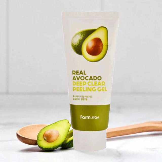 Farm Stay - Real Avocado Deep Clear Peeling Gel - Hloubkově čisticí peelingový gel s avokádem - 100 ml
