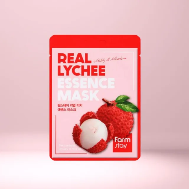 Farm Stay - Real Lychee Essence Mask - Hydratační maska - 1 ks