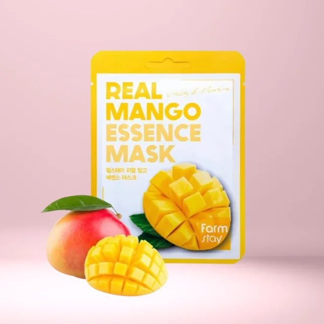 Farm Stay - Real Mango Essence Mask - Hydratační a rozjasňující plátýnková maska s mangem - 1 ks