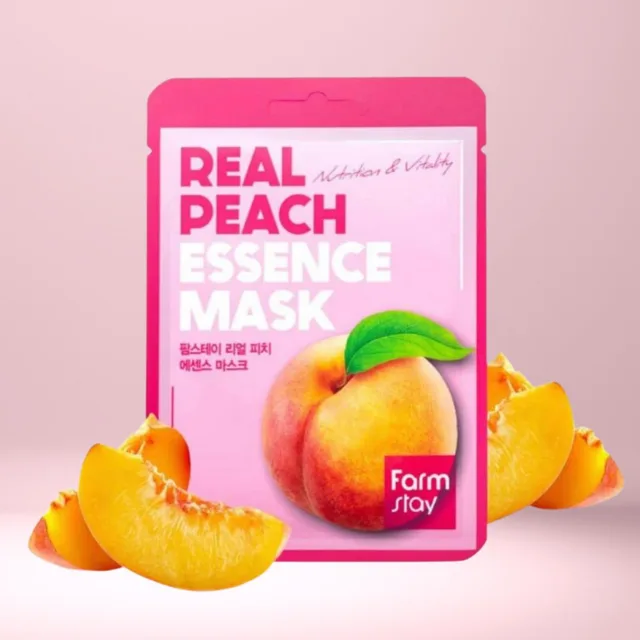 Farm Stay - Real Peach Essence Mask - Revitalizační plátýnková maska broskev 1 ks