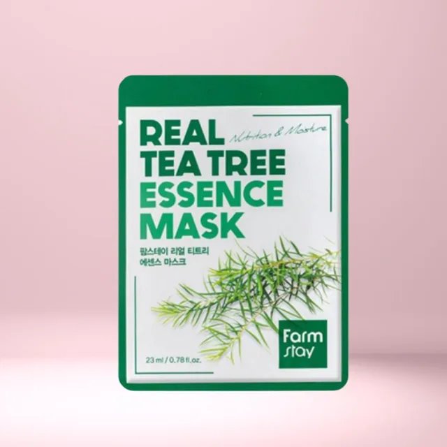 Farm Stay - Real Tea Tree Essence Mask - Zklidňující plátýnková maska Tea Tree - 1 ks