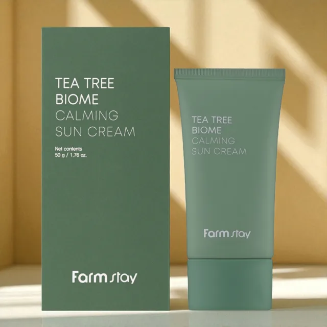 FARM STAY - Tea Tree Biome Calming Sun Cream - Zklidňující opalovací krém s Tea Tree - 50 g