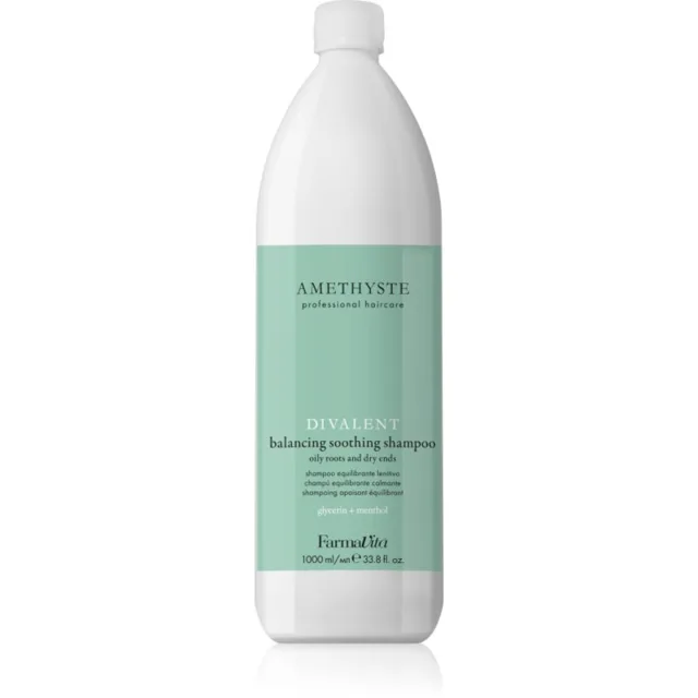 FarmaVita Amethyste Advance Divalent zklidňující šampon na suché konečky vlasů 1000 ml
