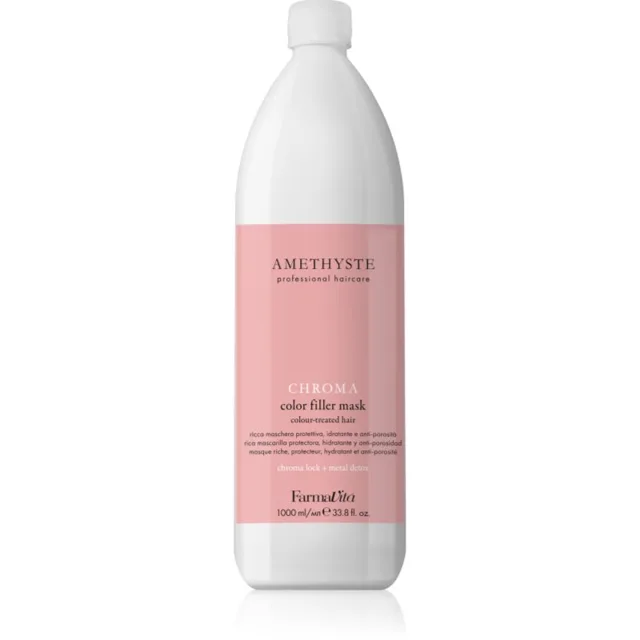 FarmaVita Amethyste Chroma výživná regenerační maska pro barvené vlasy 1000 ml
