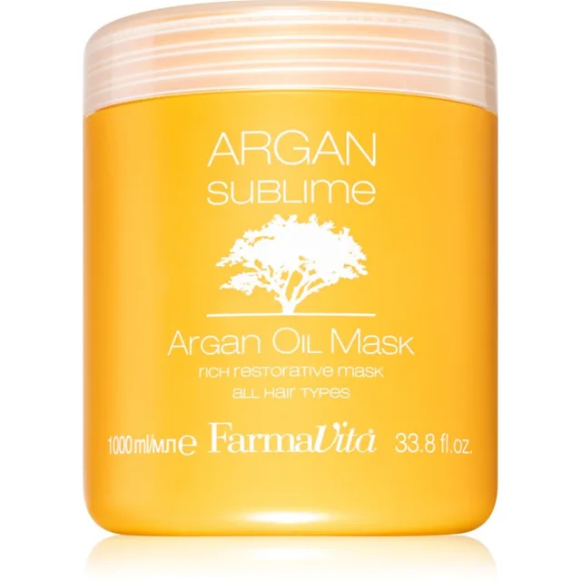 FarmaVita Argan Sublime regenerační a hydratační maska na vlasy 1000 ml
