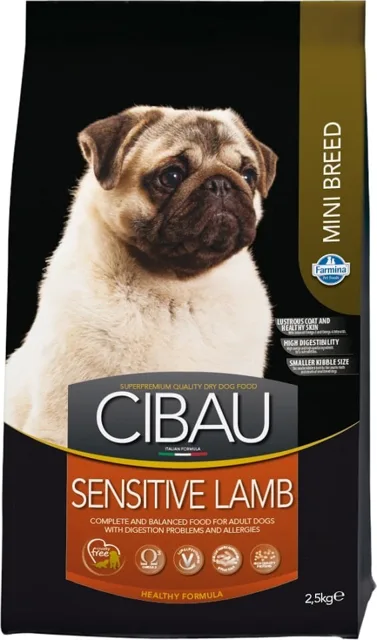 FARMINA Cibau Sensitive Lamb MINI krmivo pro psy s citlivým zažíváním s jehněčím masem 2,5 kg
