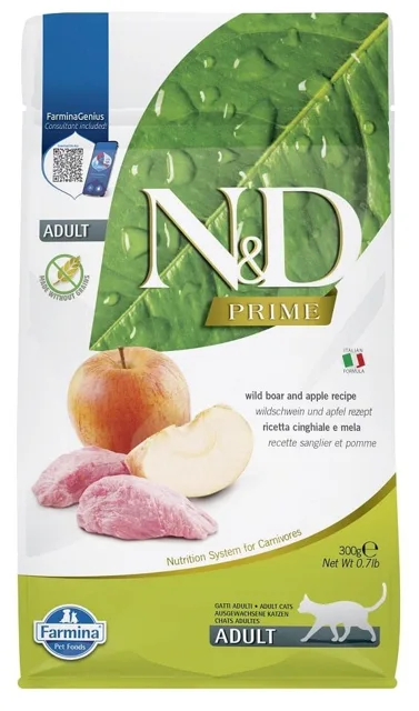 FARMINA N&amp;D boar &amp; apple adult cat 300g