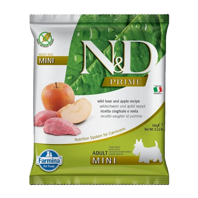 FARMINA N&amp;D Prime Boar &amp; Apple Adult Mini 100 g