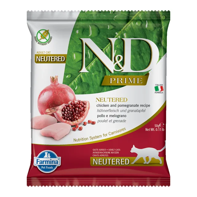 FARMINA N&amp;D Prime Cat Chicken &amp; Pomegranate Neutered 50 g