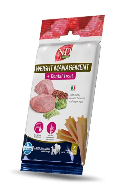 FARMINA N&amp;D Quinoa Dental Pack Weight management Medium/Maxi 100 g (7 ks) dentální pamlsek pro střední a velké psy