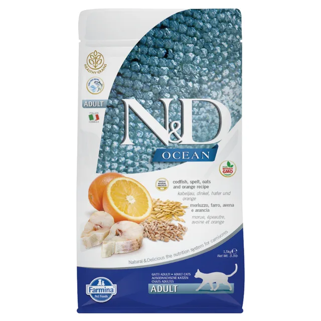 Farmina N&D Ocean Low Grain Adult Cod & Orange - 2 x 1,5 kg