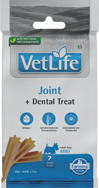 FARMINA Vet Life Dental Treat Joint Mini 60 g (7 ks) dentální pamlsek pro psy malých plemen