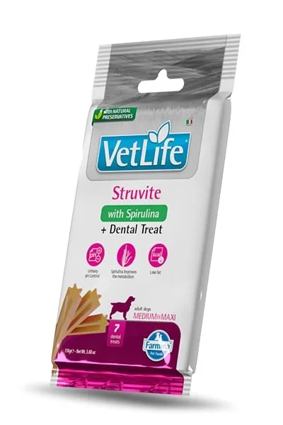 FARMINA Vet Life Dental Treat Struvite Medium/Maxi 100 g (7 ks) dentální pamlsek pro střední a velké psy