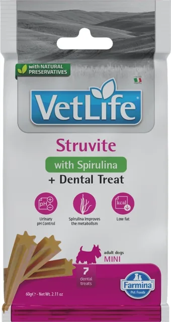 FARMINA Vet Life Dental Treat Struvite Mini 60 g (7 ks) dentální pamlsek pro psy malých plemen
