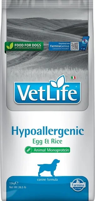 FARMINA Vet life hipo egg &amp; rice dog 12 kg
