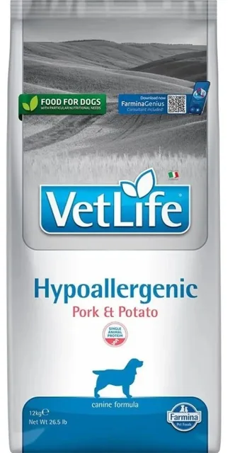 FARMINA Vet Life Natural Dog Hypo Pork &amp; Potato 12kg