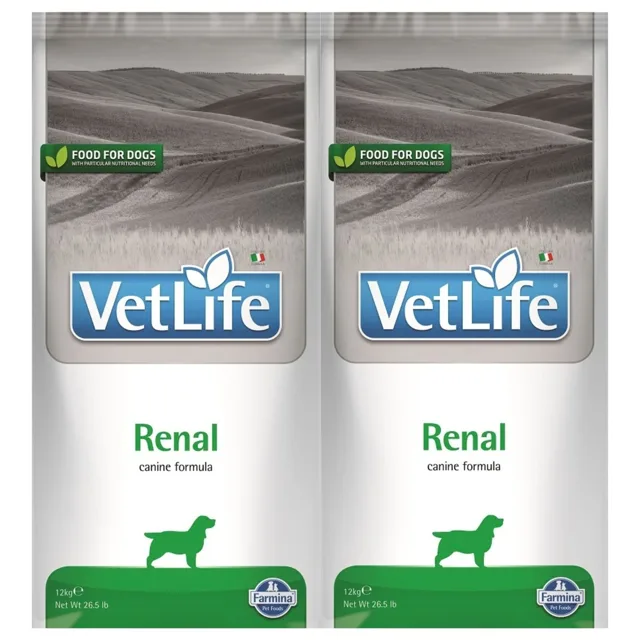 FARMINA Vet Life Renal Dog 2x12 kg krmivo pro psy s onemocněním ledvin